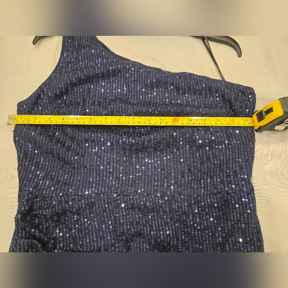 Sparkling Navy Sequin Dress - Picture 5 of 6
